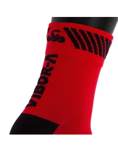 Calcetines Vibor-A Kait Media Caña Rojo/Negro | Ofertas de pádel 2